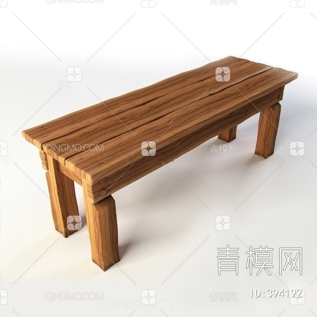 长板凳3D模型下载【ID:394192】