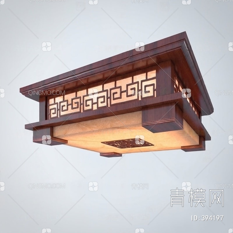 吸顶灯3D模型下载【ID:394197】