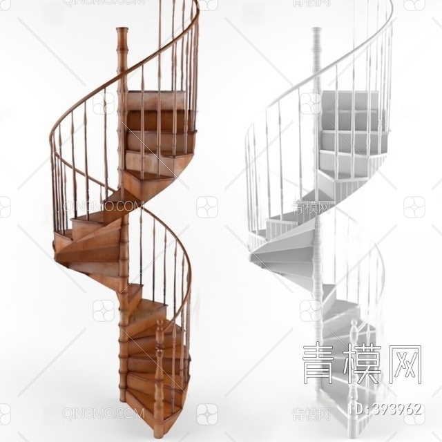 旋转楼梯3D模型下载【ID:393962】