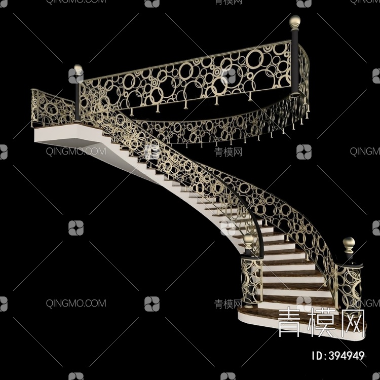 楼梯3D模型下载【ID:394949】