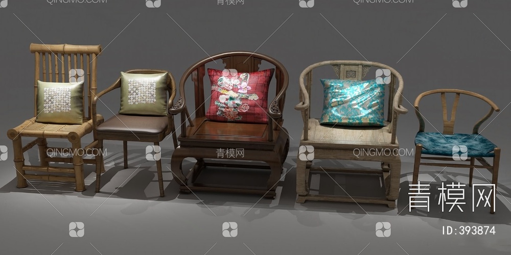 扶手椅3D模型下载【ID:393874】