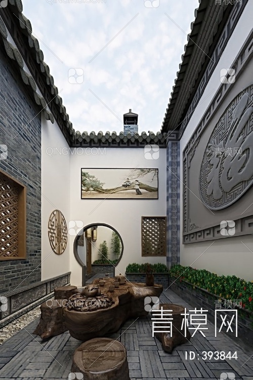 庭院3D模型下载【ID:393844】