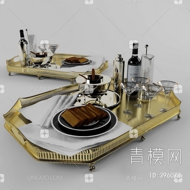 餐具3D模型下载【ID:396078】
