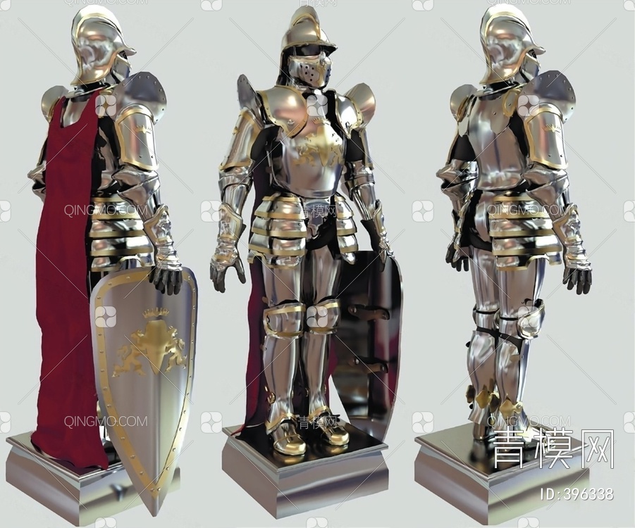 骑士盔甲3D模型下载【ID:396338】