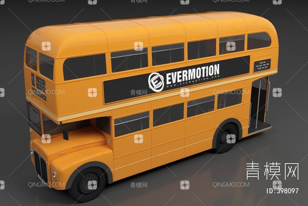 公交车3D模型下载【ID:398097】