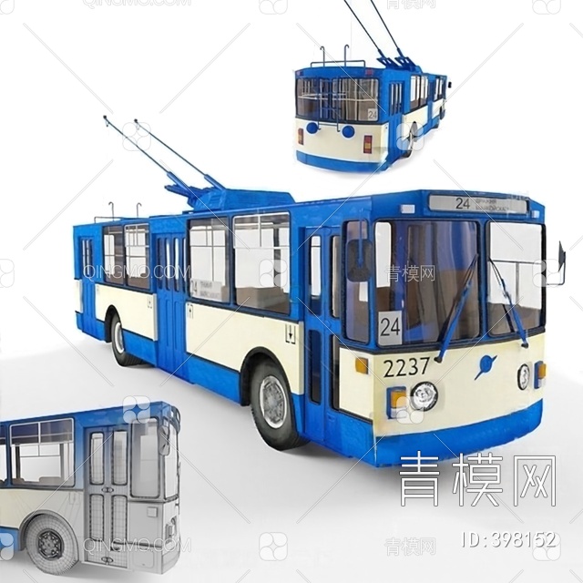 公交车3D模型下载【ID:398152】