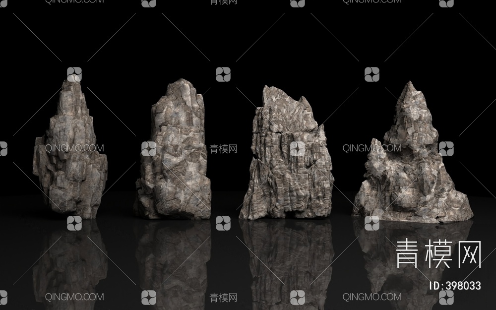 假山3D模型下载【ID:398033】