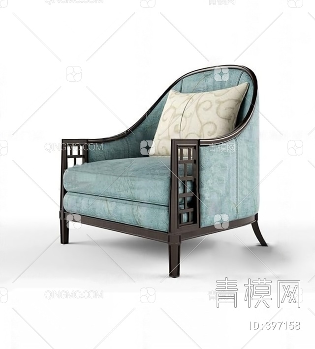 单人沙发3D模型下载【ID:397158】