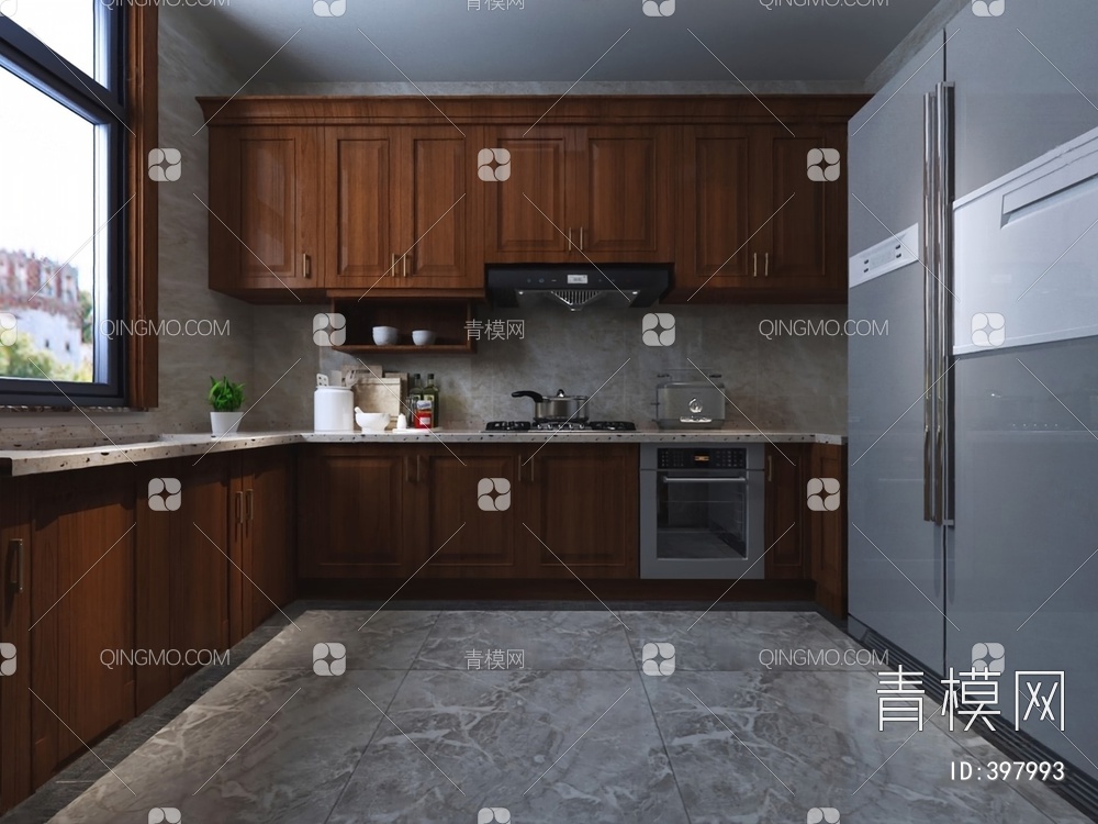 厨房3D模型下载【ID:397993】