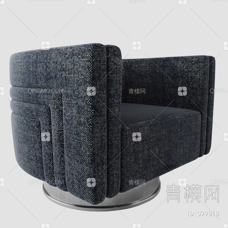 单人沙发3D模型下载【ID:399818】