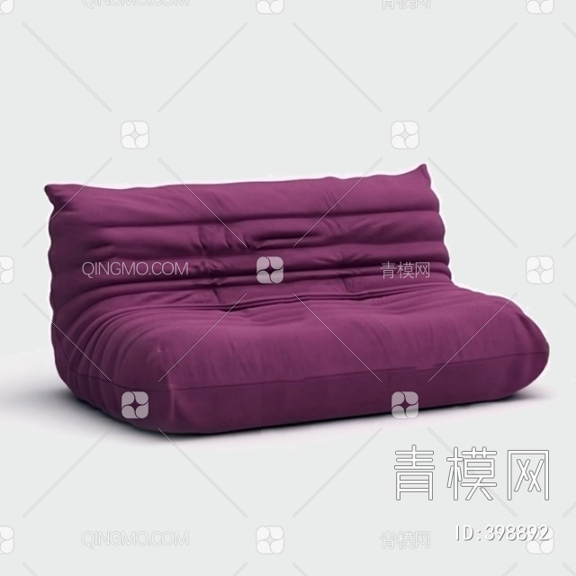 双人沙发3D模型下载【ID:398892】