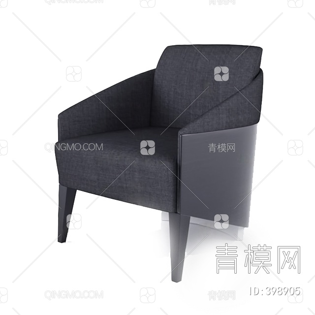 单人沙发3D模型下载【ID:398905】