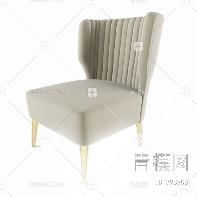 单人沙发3D模型下载【ID:398908】