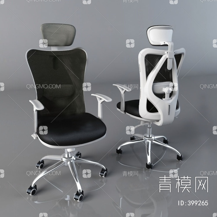 办公椅3D模型下载【ID:399265】