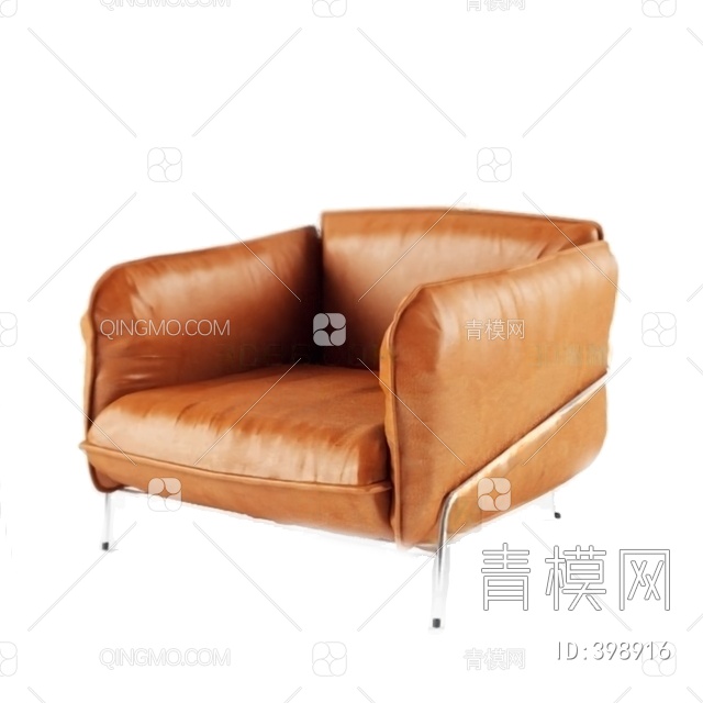 单人沙发3D模型下载【ID:398916】