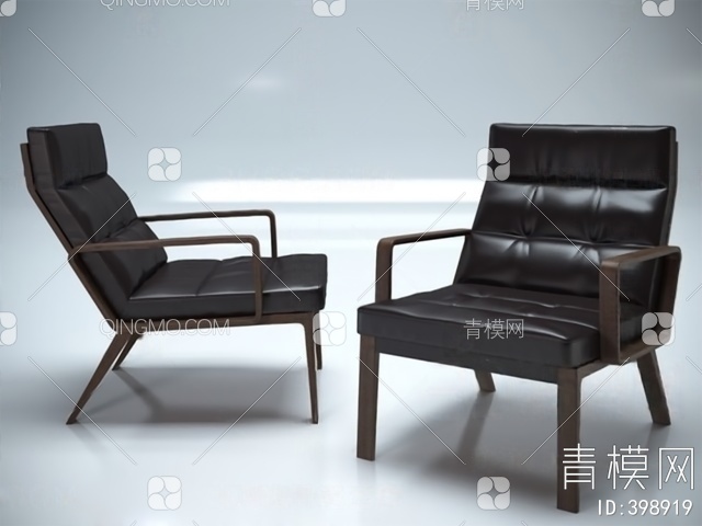 单人沙发3D模型下载【ID:398919】