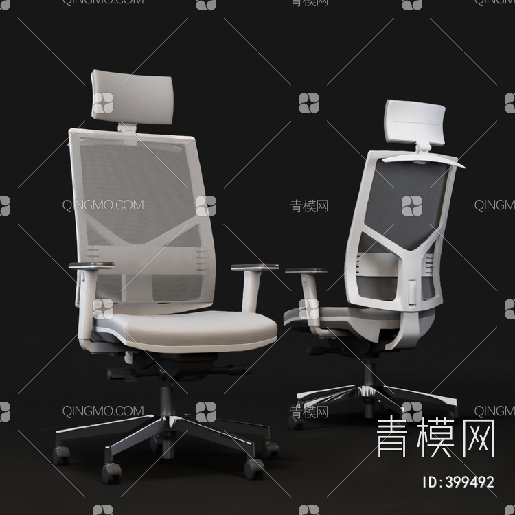 办公椅3D模型下载【ID:399492】