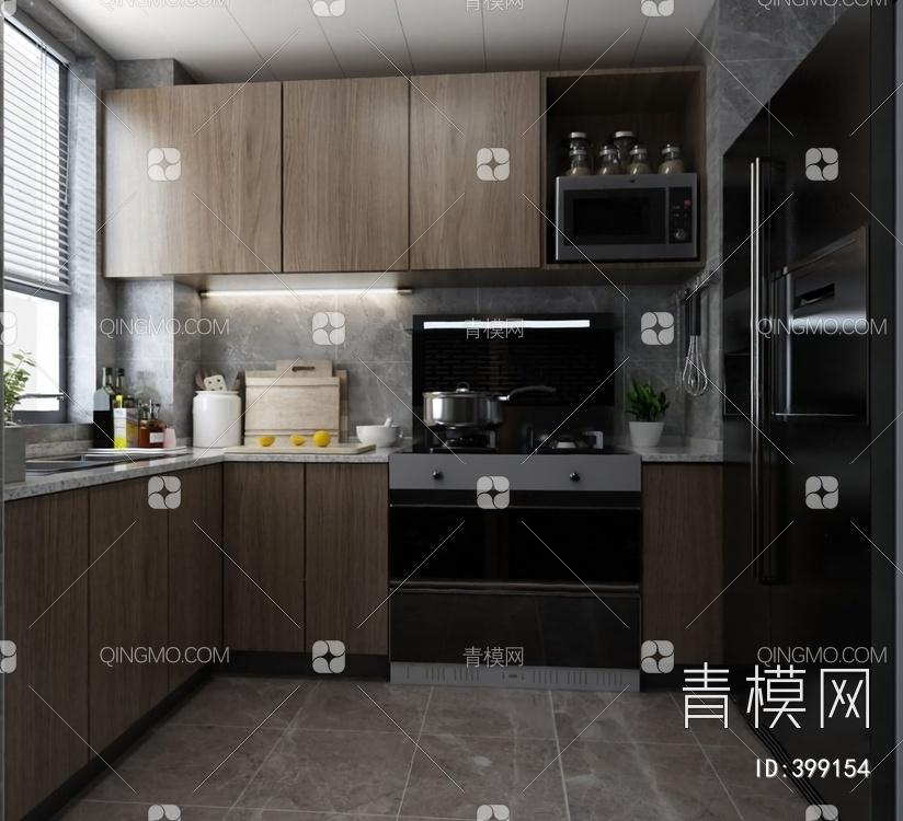 厨房3D模型下载【ID:399154】