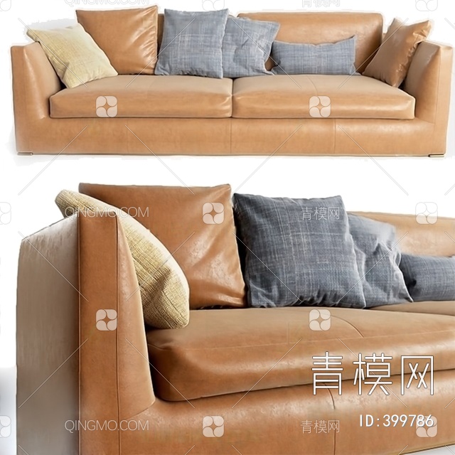 双人沙发3D模型下载【ID:399786】