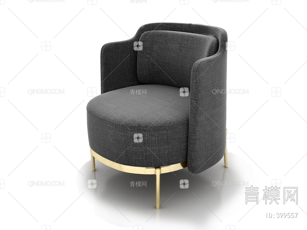 单人沙发3D模型下载【ID:399557】