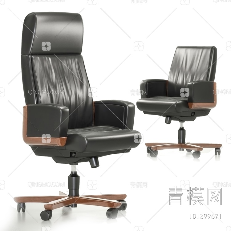 办公椅3D模型下载【ID:399671】