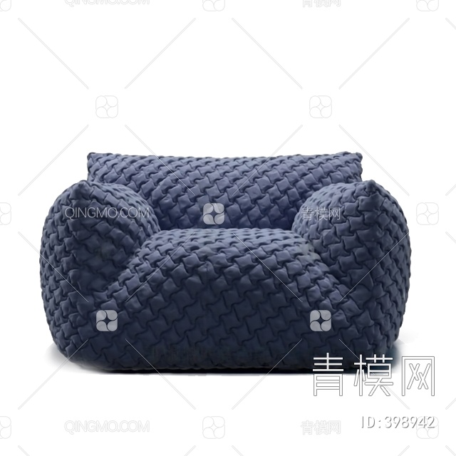 单人沙发3D模型下载【ID:398942】