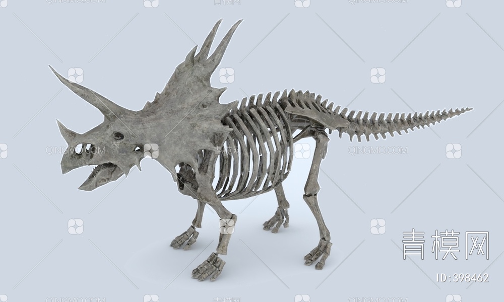 化石摆件3D模型下载【ID:398462】