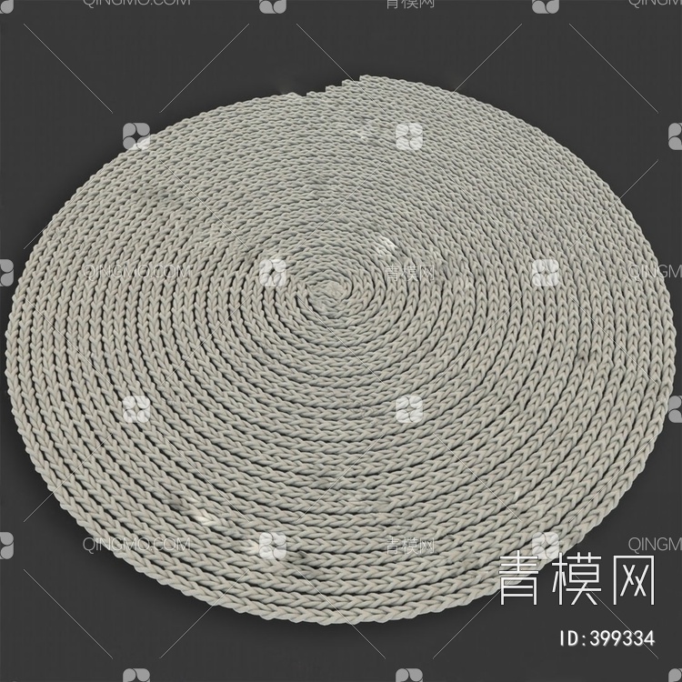 圆形地毯3D模型下载【ID:399334】