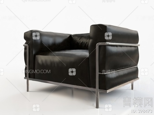 单人沙发3D模型下载【ID:398473】