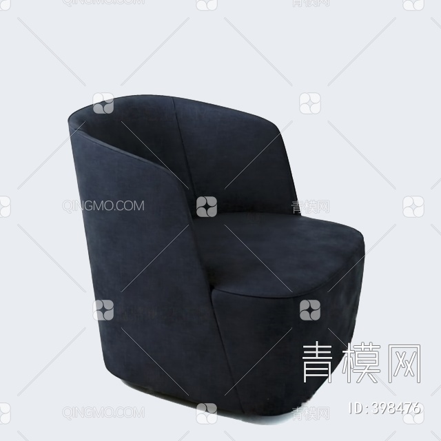 单人沙发3D模型下载【ID:398476】