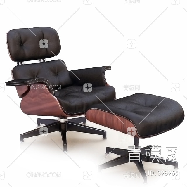 单人沙发   伊姆斯躺椅3D模型下载【ID:398965】