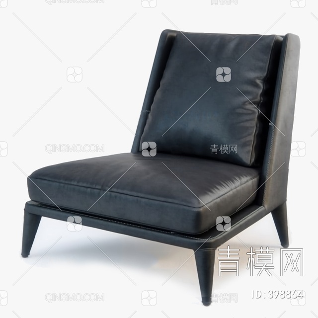 单人沙发3D模型下载【ID:398864】