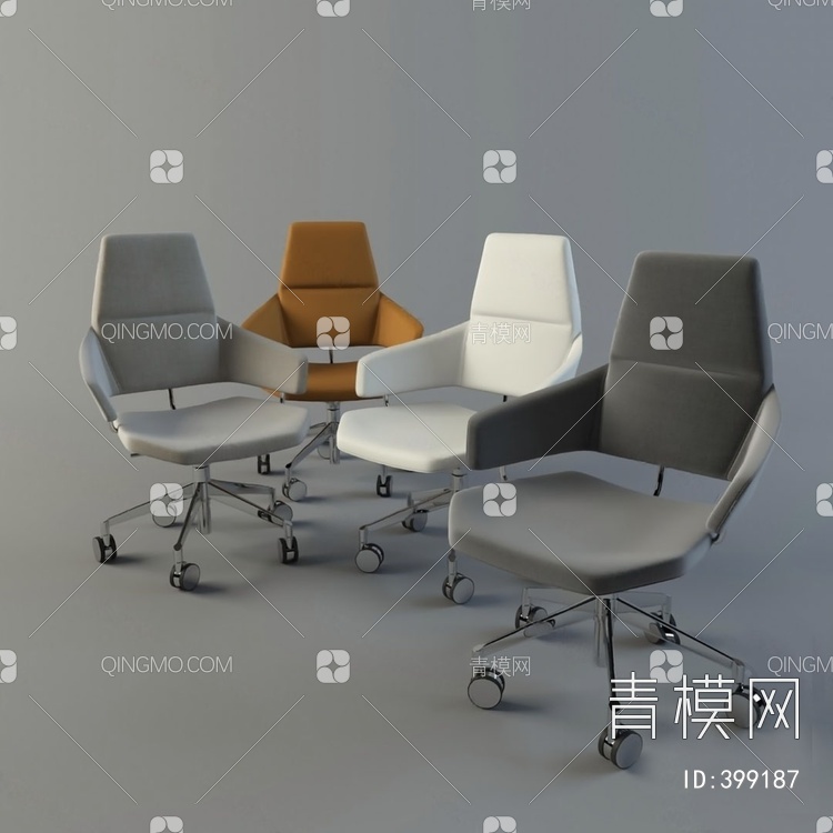 办公椅3D模型下载【ID:399187】