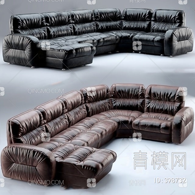 多人沙发3D模型下载【ID:398732】