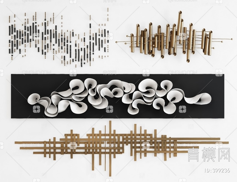 墙饰3D模型下载【ID:399236】