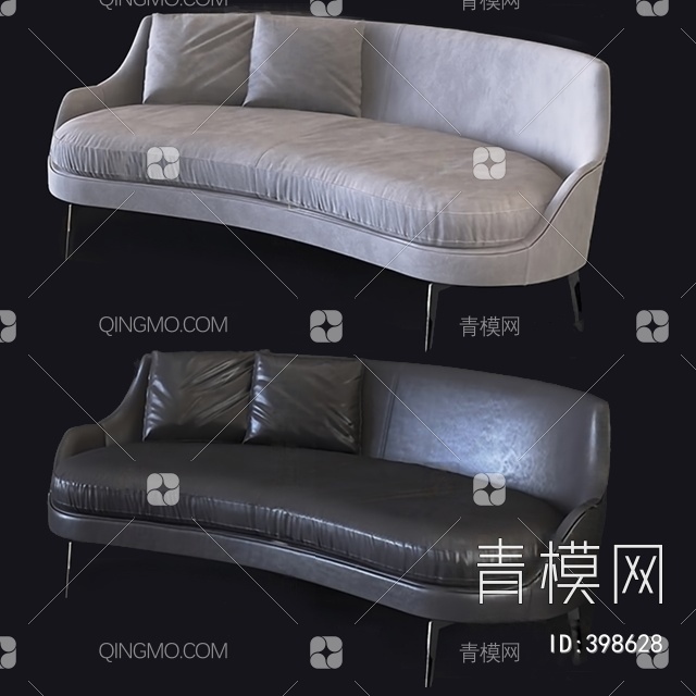 双人沙发3D模型下载【ID:398628】