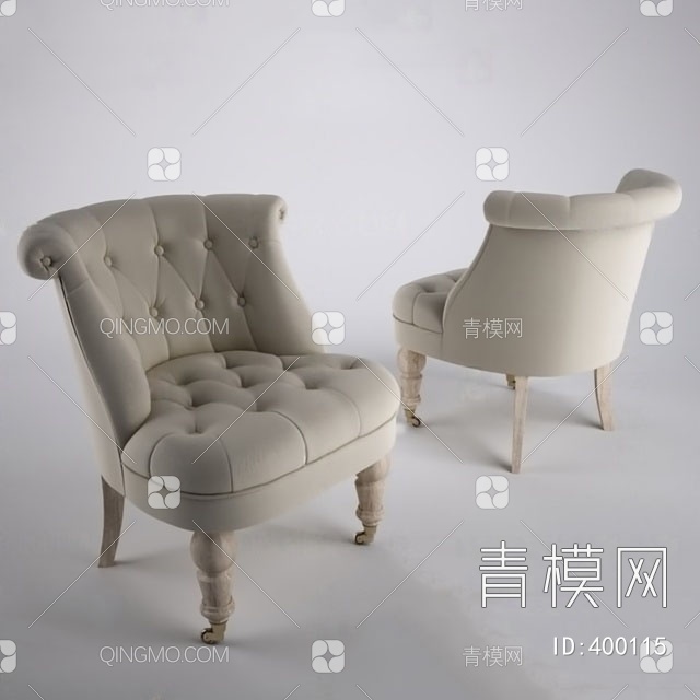沙发椅3D模型下载【ID:400115】