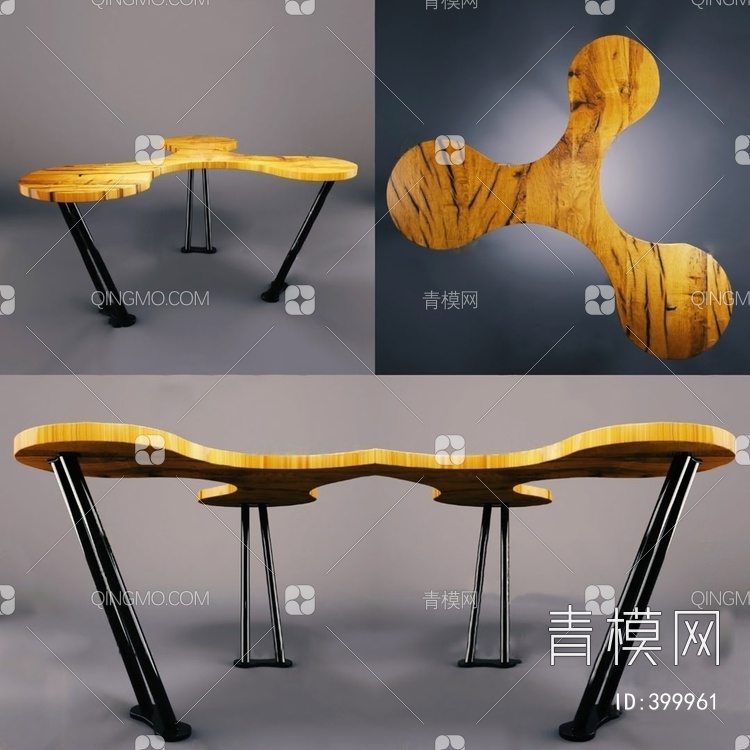 书桌单体3D模型下载【ID:399961】