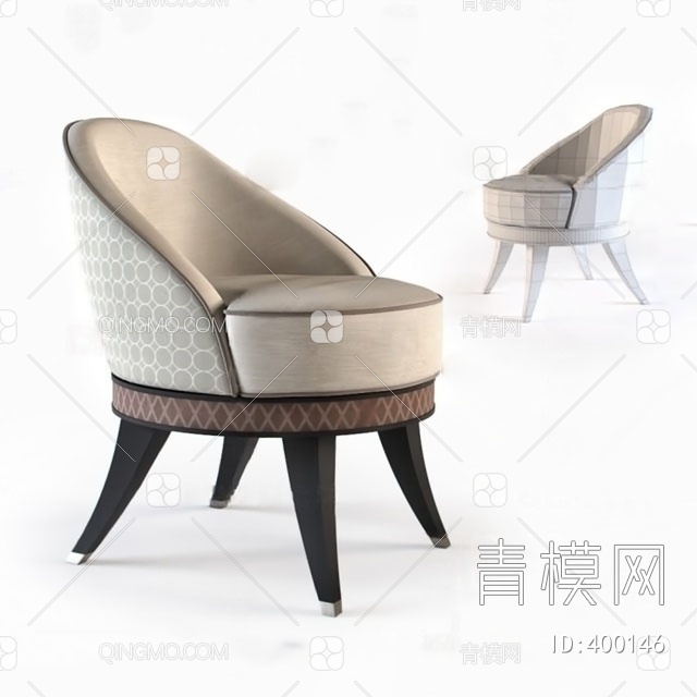 沙发椅3D模型下载【ID:400146】