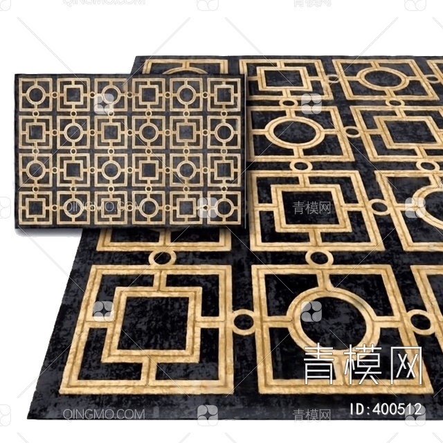 方形地毯3D模型下载【ID:400512】
