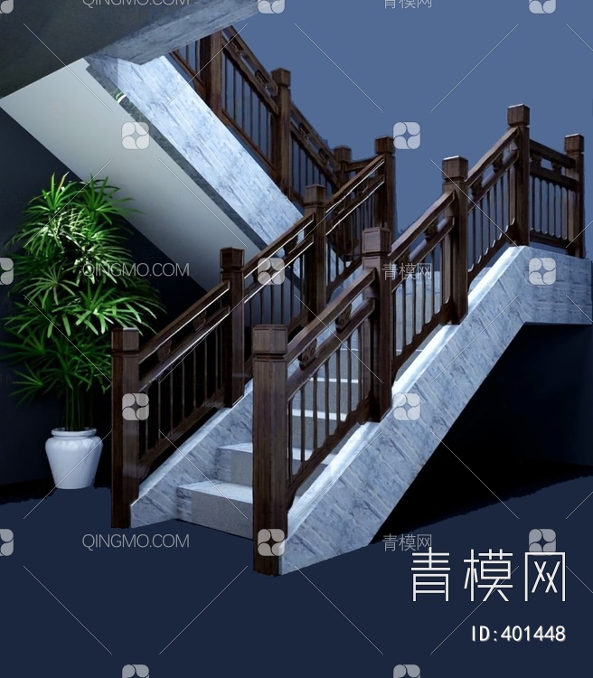 楼梯3D模型下载【ID:401448】
