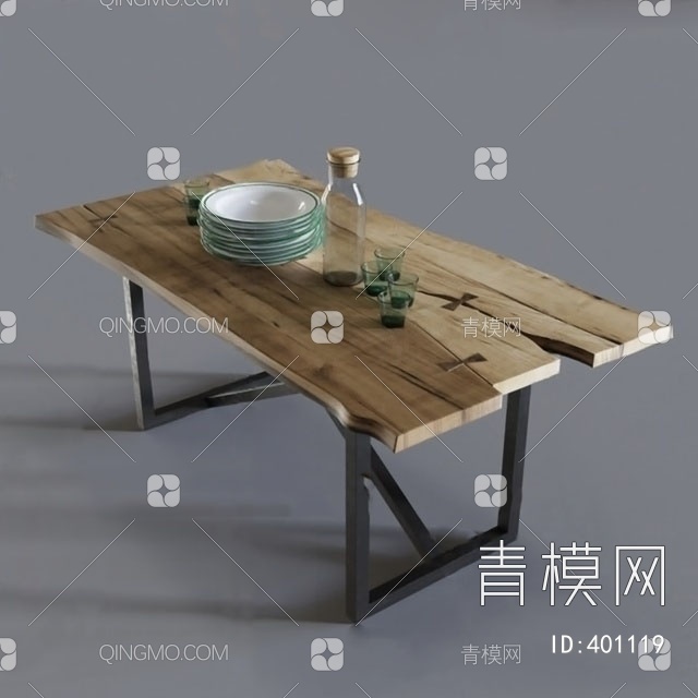 餐桌3D模型下载【ID:401119】