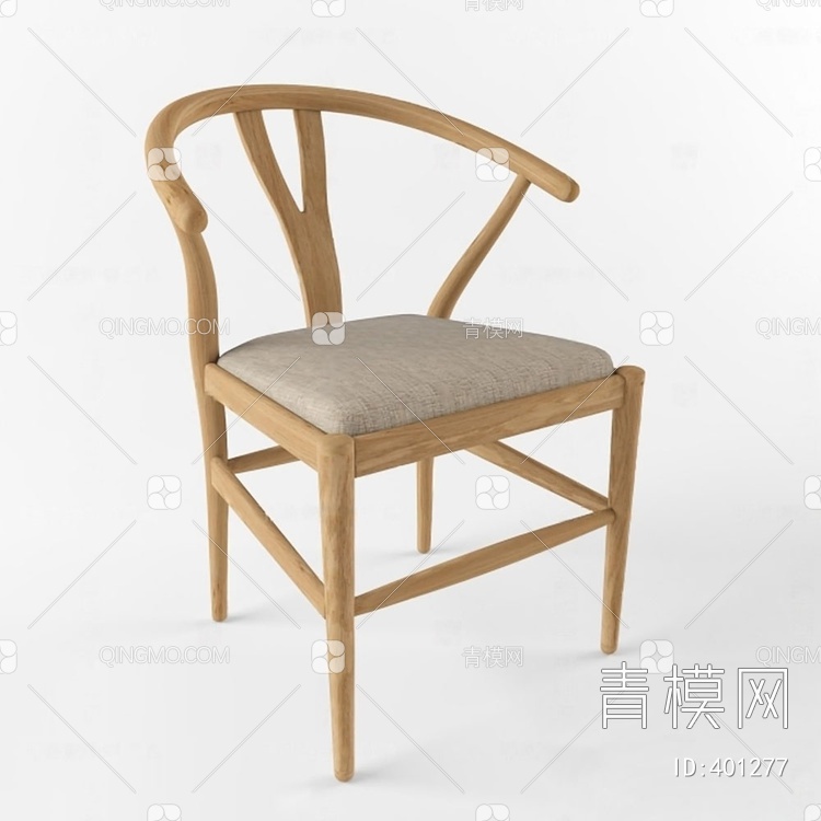 叉骨椅  椅子3D模型下载【ID:401277】
