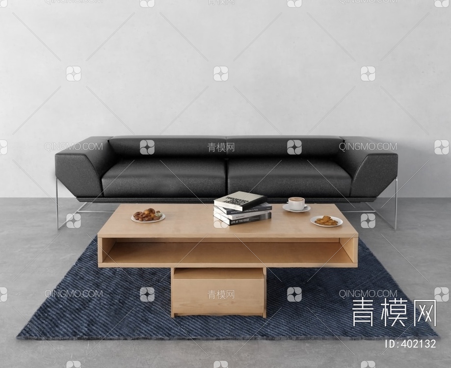 双人沙发3D模型下载【ID:402132】