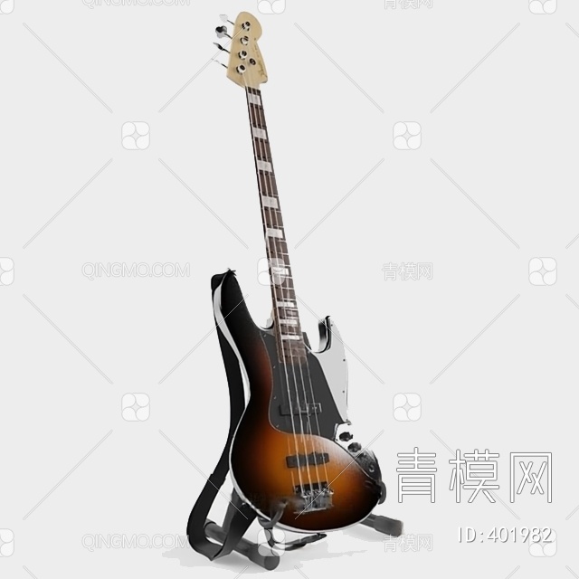 吉他3D模型下载【ID:401982】