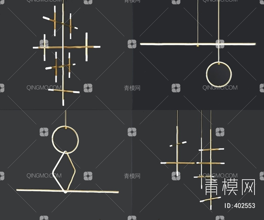 吊灯3D模型下载【ID:402553】