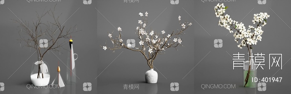 花瓶3D模型下载【ID:401947】