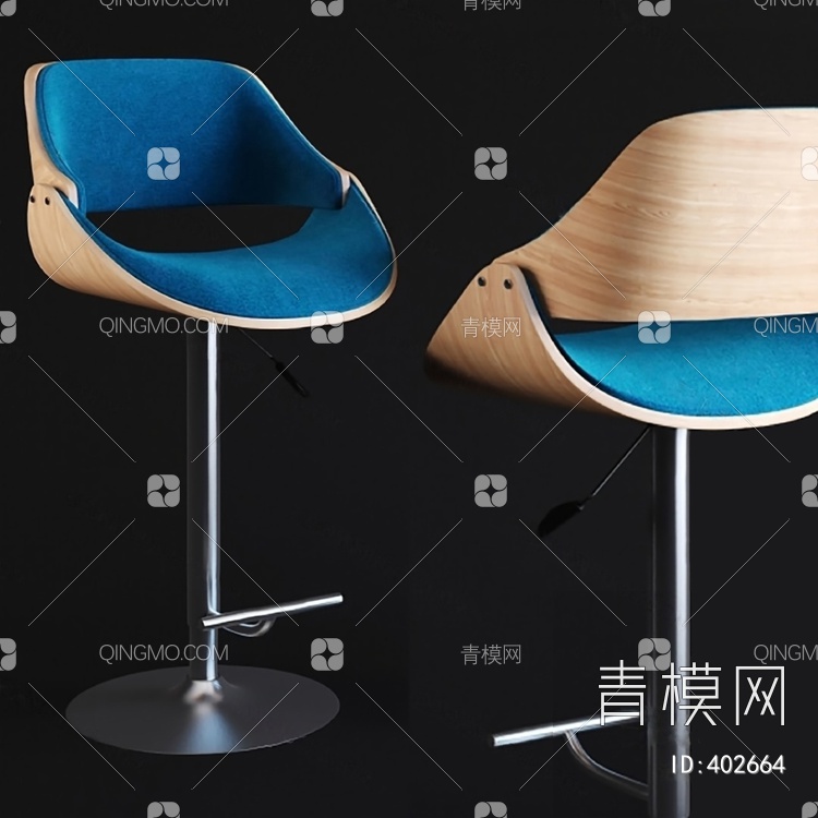 吧椅3D模型下载【ID:402664】