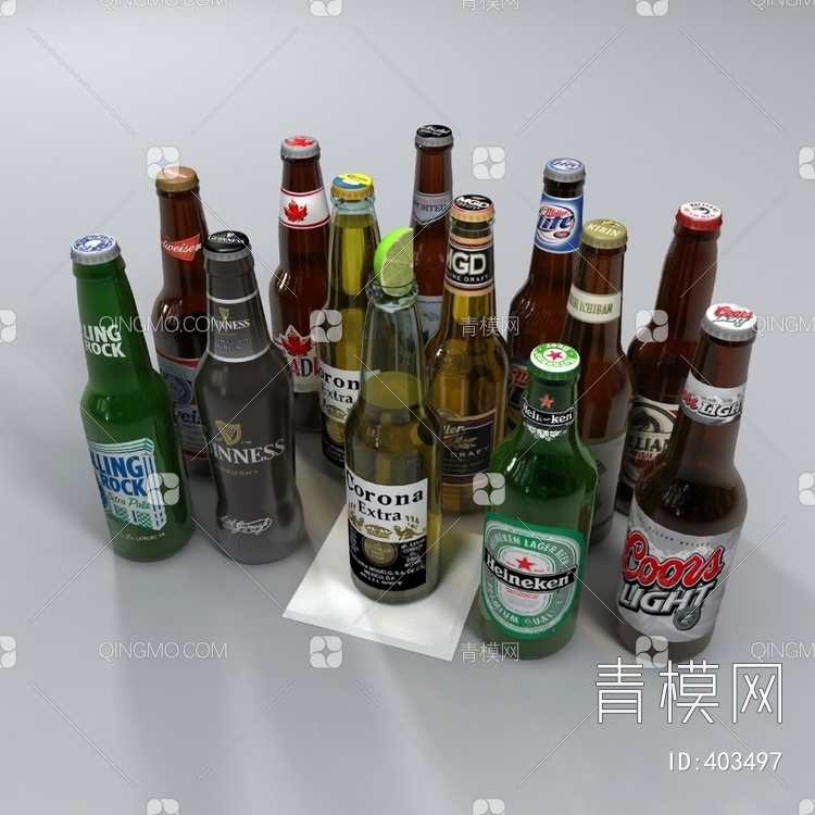 啤酒3D模型下载【ID:403497】
