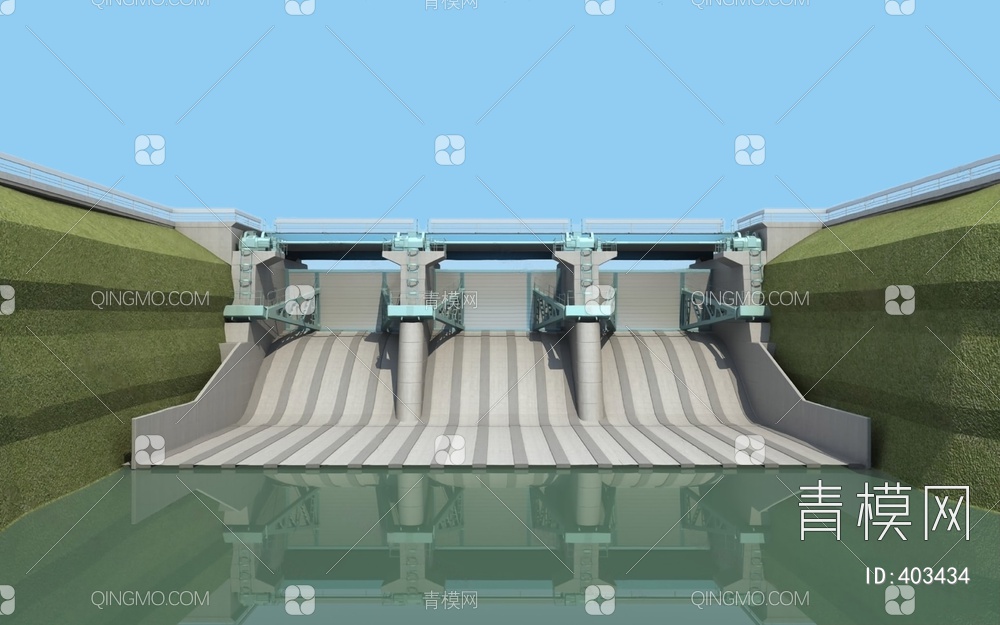 堤坝3D模型下载【ID:403434】